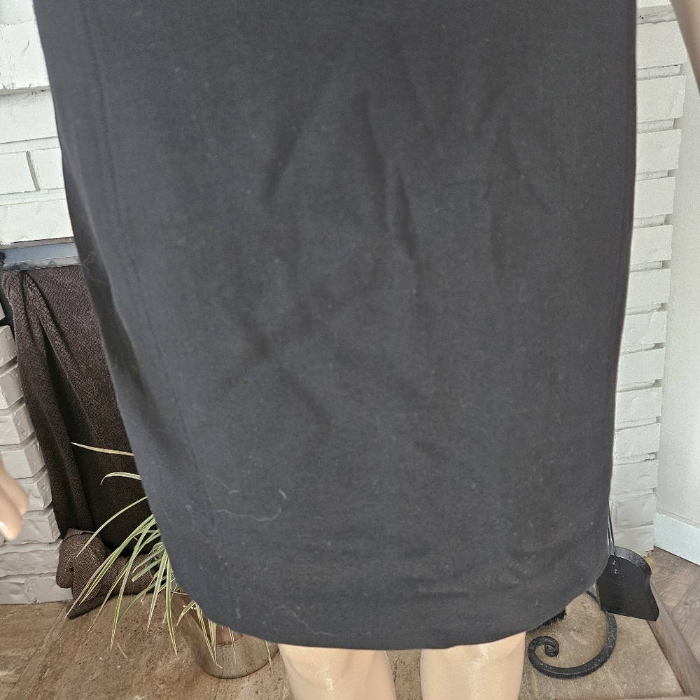 Aritzia Babaton black dress midi size 4 short sleeves - Picture 4 of 13